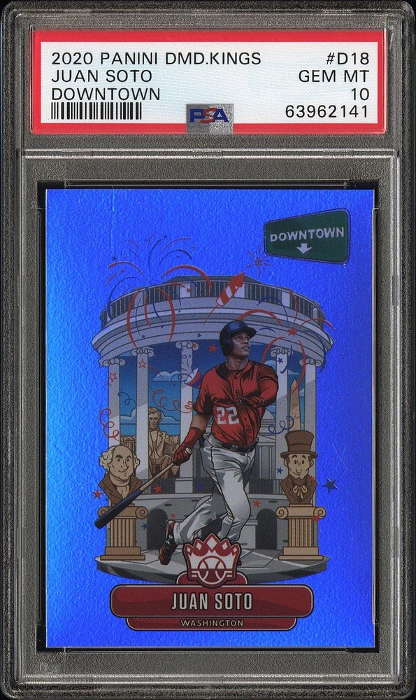 2020 Panini Diamond Kings Downtown D18 Juan Soto PSA 10