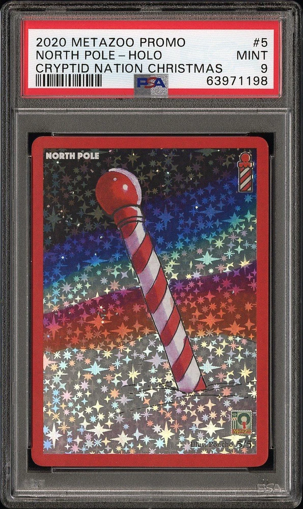 2020 Metazoo Promo 5 North Pole-holo Cryptid Nation Christmas PSA 9
