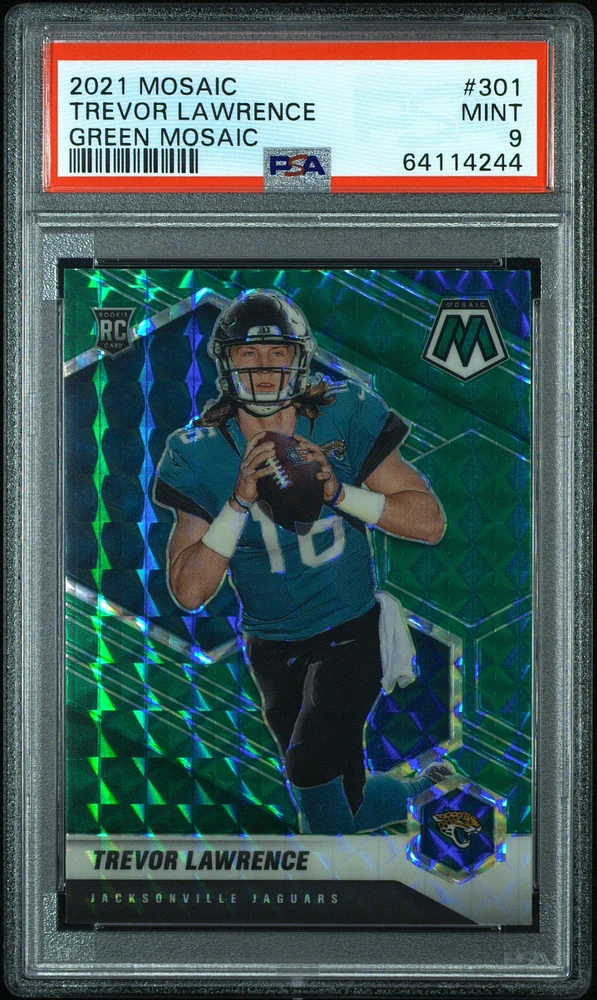 2021 Panini Mosaic 301 Trevor Lawrence Mosaic PSA