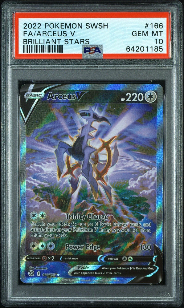 2022 Pokemon Sword & Shield Brilliant Stars Fa/arceus V PSA