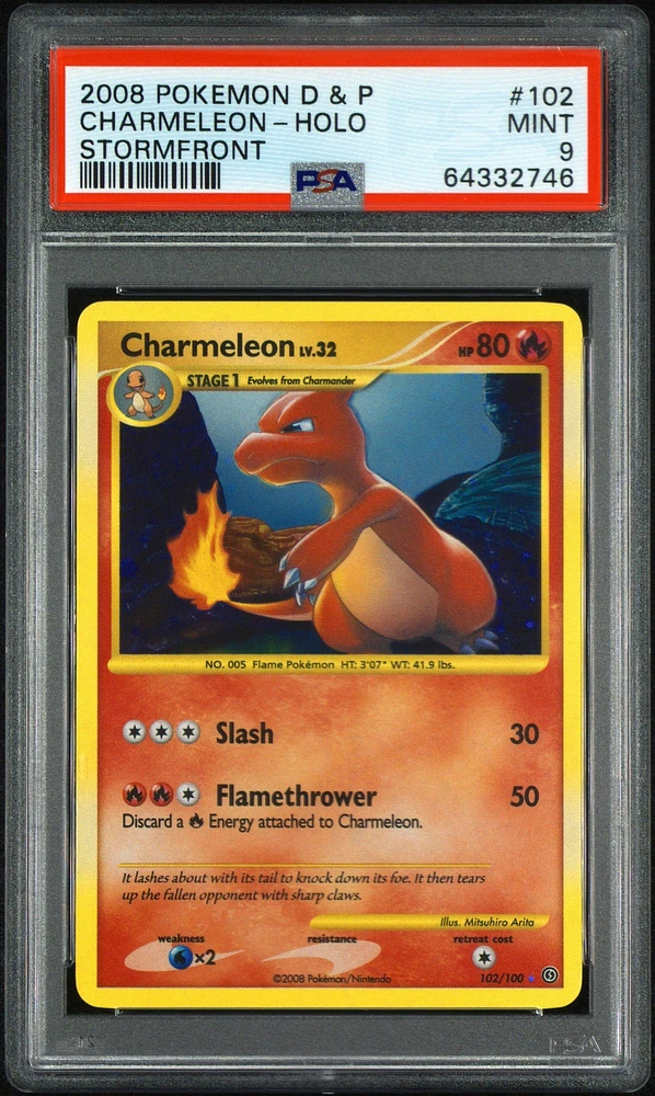 2008 Pokemon Diamond & Pearl Stormfront 102 Charmeleon PSA 9