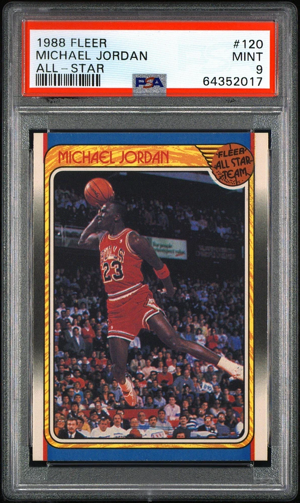 1988 Fleer 120 Michael Jordan PSA 9