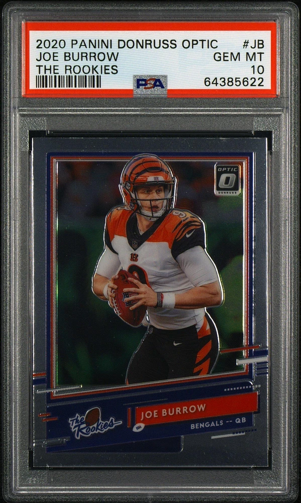 2020 Panini Donruss Optic The Rookies Jb Joe Burrow PSA 10