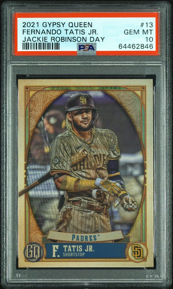 2021 Topps Gypsy Queen 13 Fernando Tatis Jr. Jackie Robinson Day PSA 10