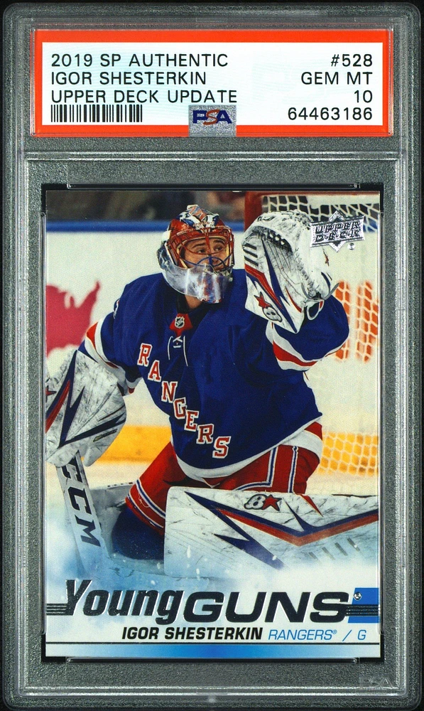 2019 Sp Authentic Upper Deck Update 528 Igor Shesterkin PSA 10