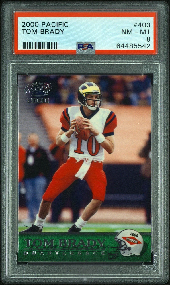 2000 Pacific 403 Tom Brady PSA 8