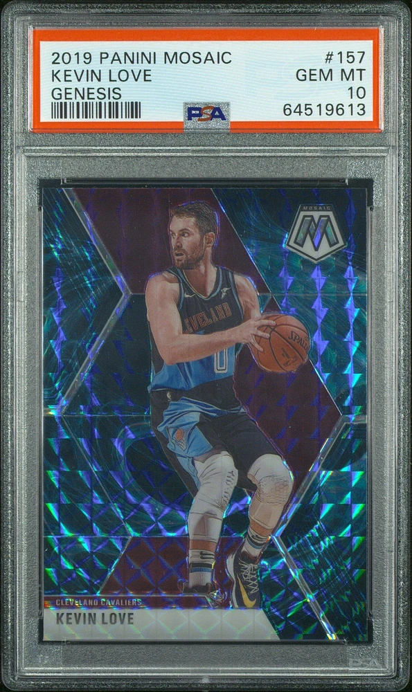 2019 Panini Mosaic 157 Kevin Love Genesis PSA 10