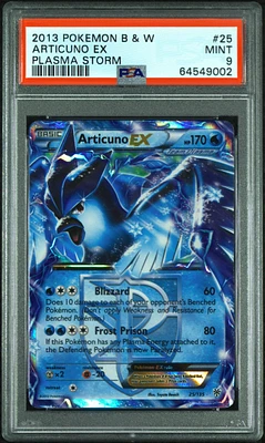 2013 Pokemon Black & White Plasma Storm 25 Articuno Ex PSA 9