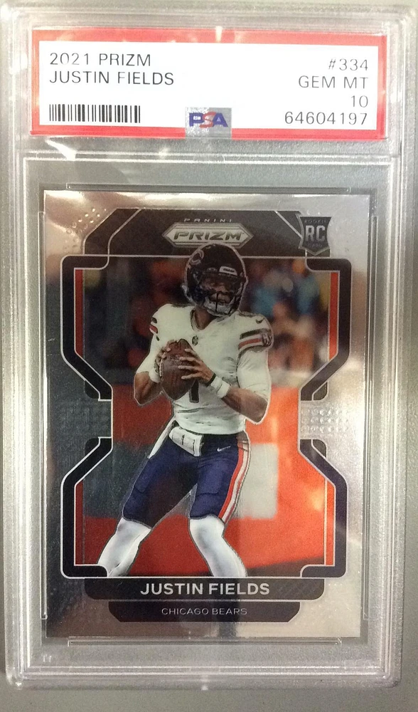 2021 Panini Prizm 334 Justin Fields PSA
