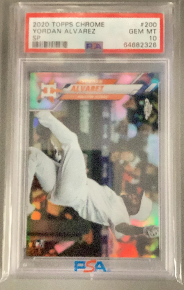 2020 Topps Chrome 200 Yordan Alvarez Sp PSA 10
