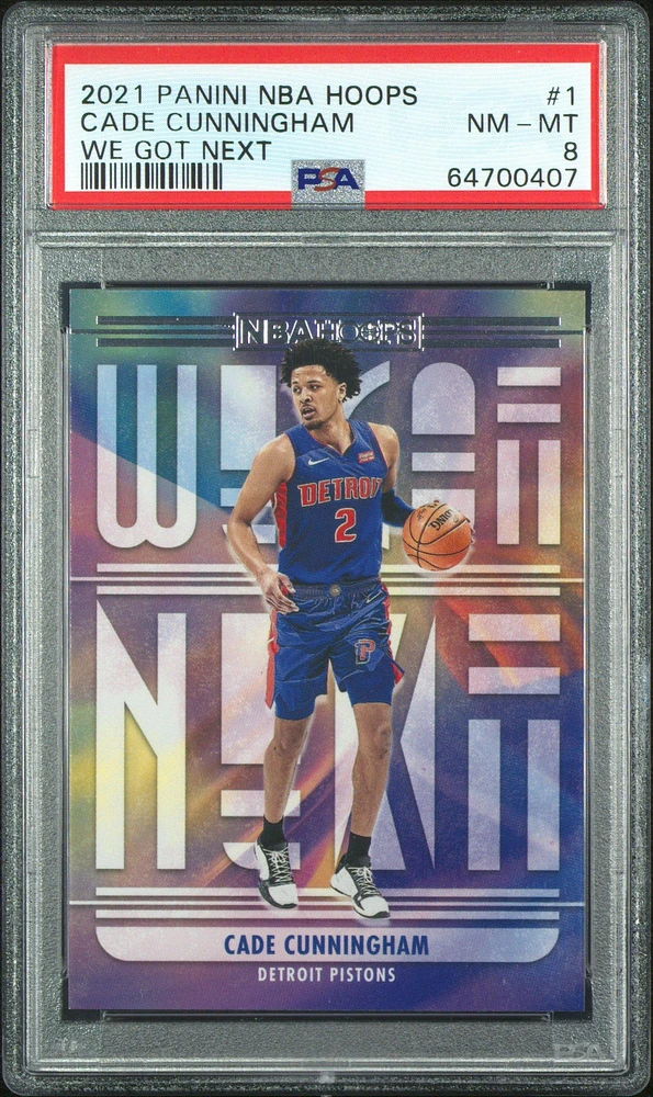 2021 Panini Nba Hoops We Got Next 1 Cade Cunningham PSA 8