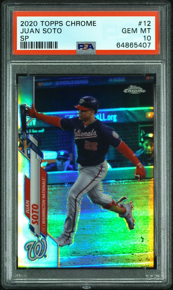 2020 Topps Chrome 12 Juan Soto Sp PSA 10