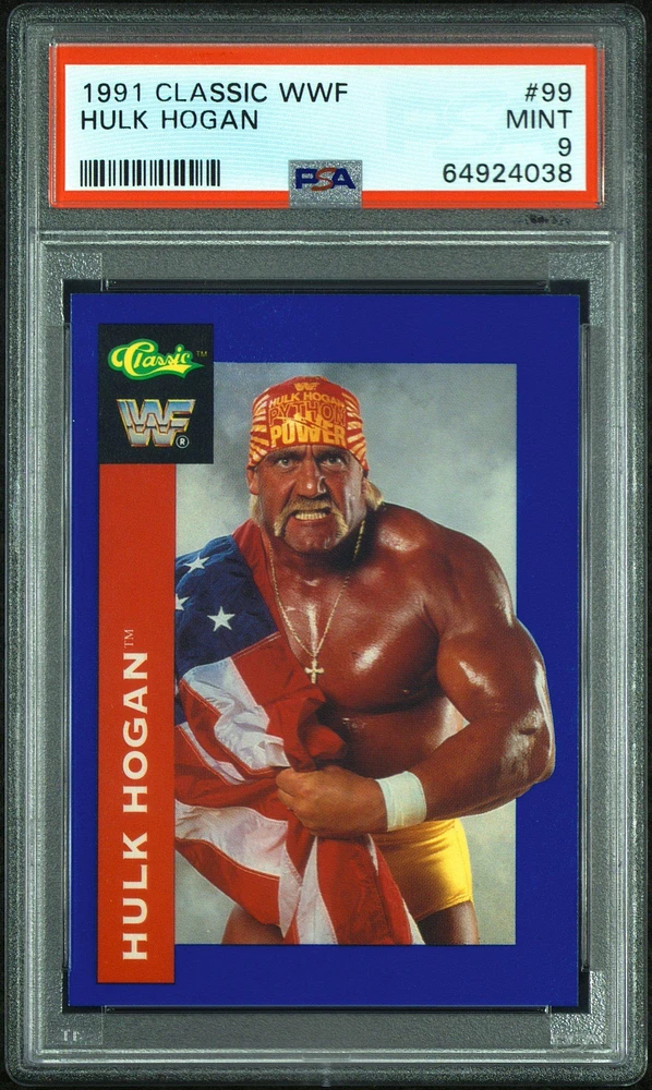 1991 Classic Wwf 99 Hulk Hogan PSA 9
