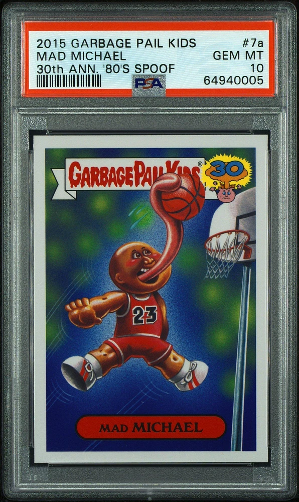 2015 Topps Garbage Pail Kids 30th Anniversary '80's Spoof 7a Mad Michael PSA 10