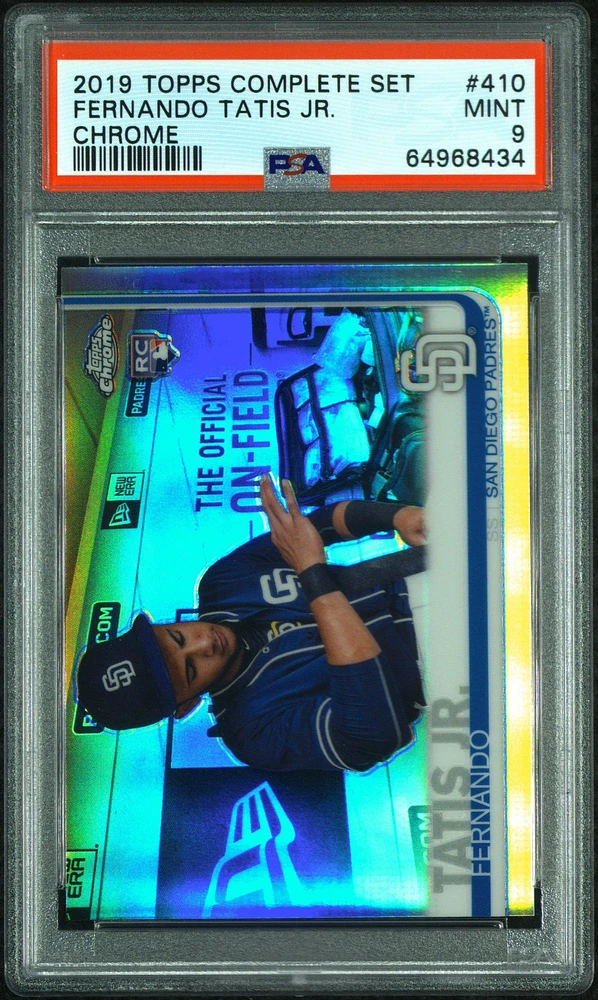 2019 Topps Complete Set 410 Fernando Tatis Jr. PSA 9