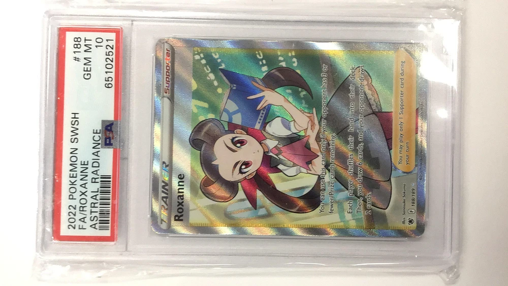 2022 Pokemon Sword & Shield Astral Radiance 188 Fa/roxanne PSA