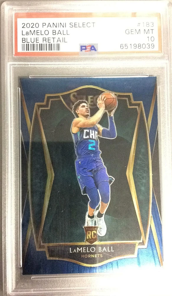 2020 Panini Select Lamelo Ball Blue Retail PSA 10