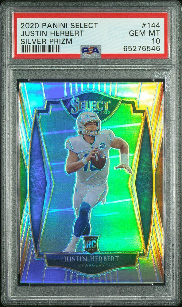 2020 Panini Select Justin Herbert PSA
