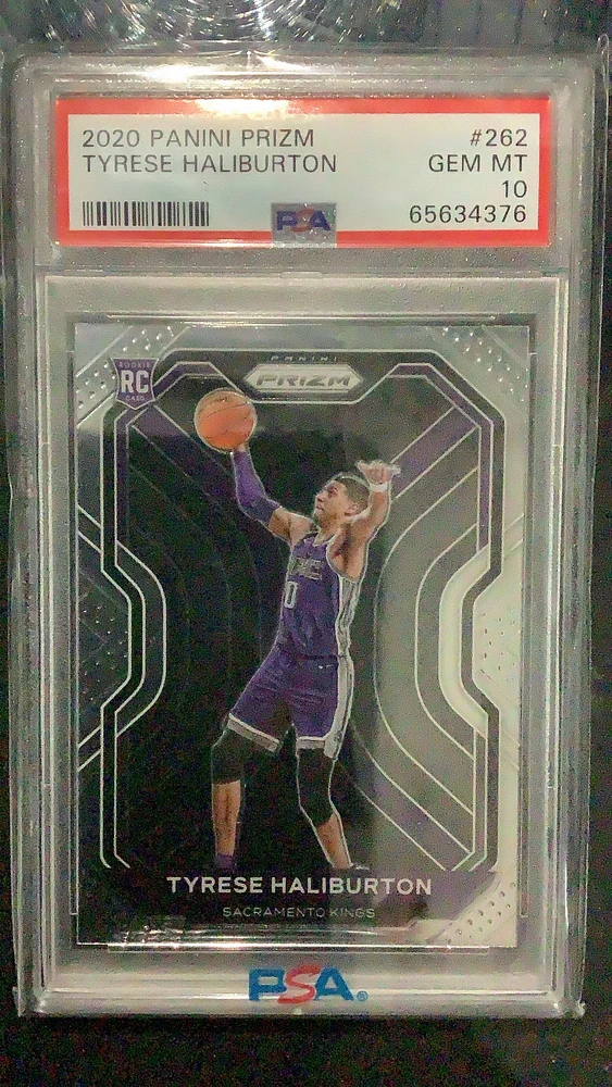 2020 Panini Prizm 262 Tyrese Haliburton PSA