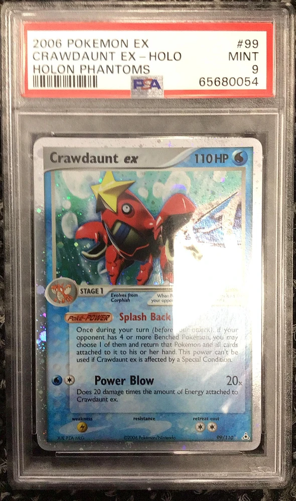 2006 Pokemon Ex Holon Phantoms 99 Crawdaunt Ex-holo PSA