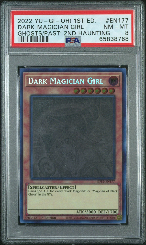 2022 Yu-gi-oh! Gfp2-ghosts From The Past: The 2nd Haunting En177 Dark Magician Girl 1st Edition PSA