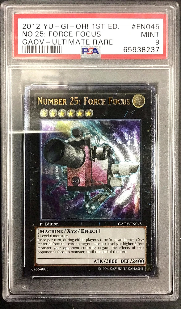 2012 Yu-gi-oh! Gaov-galactic Overlord En045 Number 25: Force Focus 1st Edition-ultimate Rare PSA 9