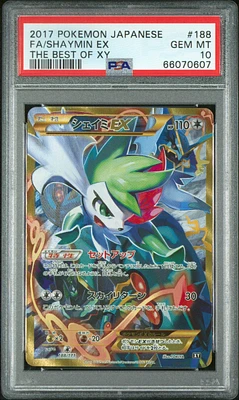 2017 Pokemon Japanese The Best Of Xy 188 Full Art/shaymin Ex PSA 10