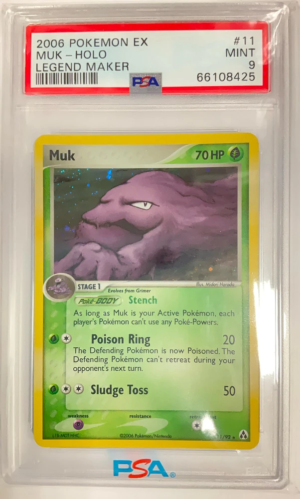 2006 Pokemon Ex Legend Maker 11 Muk-holo PSA 9