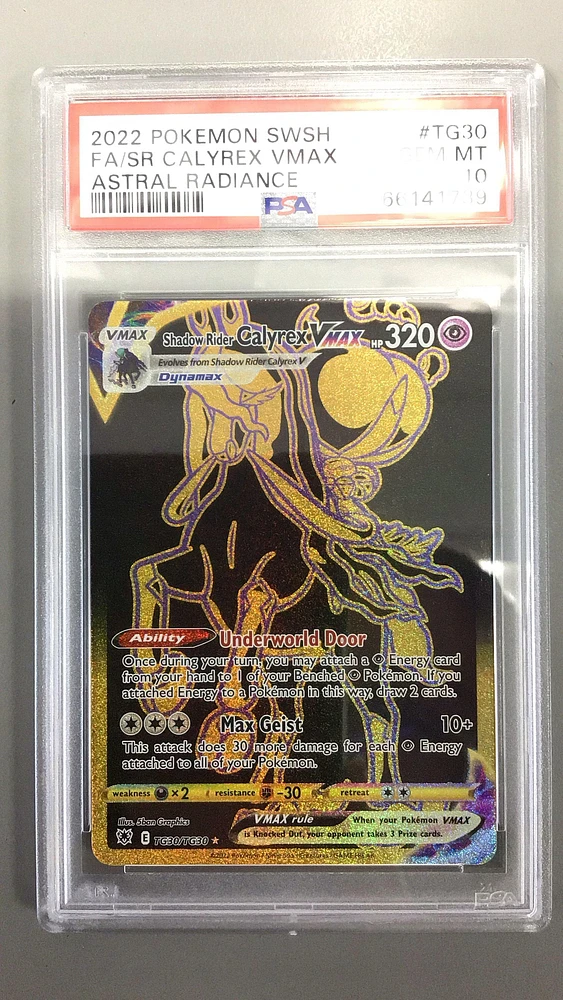 2022 Pokemon Sword & Shield Astral Radiance Tg30 Fa/sr Calyrex Vmax PSA 10