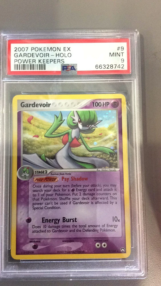 2007 Pokemon Ex Power Keepers 9 Gardevoir-holo PSA 9