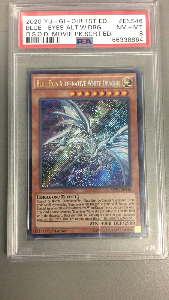 2020 Yu-gi-oh! The Dark Side Of Dimensions Movie Pack Secret Edition Ens46 Blue-eyes Alternative White Dragon 1st Edition PSA