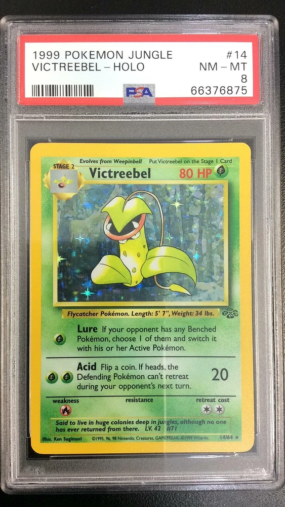 1999 Pokemon Jungle 14 Victreebel PSA 8