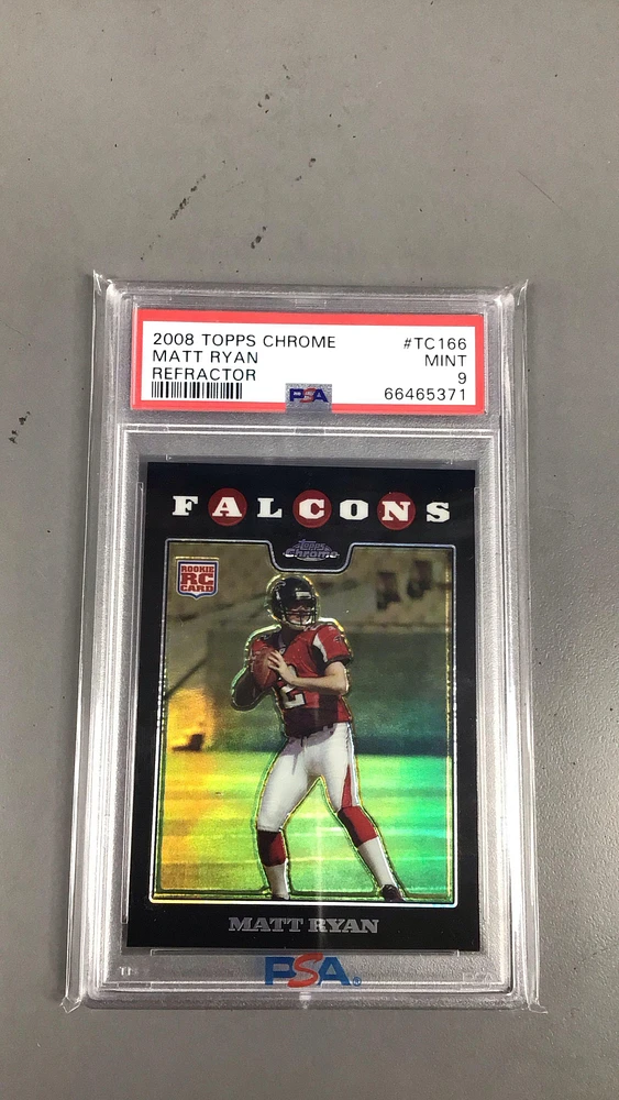 2008 Topps Chrome Tc166 Matt Ryan Refractor PSA 9
