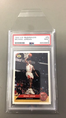 1992 Upper Deck Mcdonald's P5 Michael Jordan PSA 9