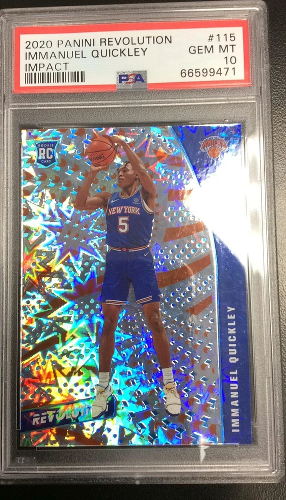 2020 Panini Revolution 115 Immanuel Quickley Impact PSA 10