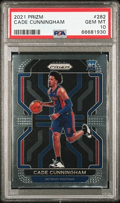 2021 Panini Prizm 282 Cade Cunningham PSA 10