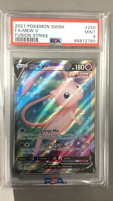 2021 Pokemon Sword & Shield Fusion Strike Fa/mew V PSA