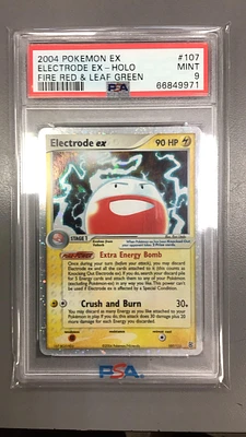 2004 Pokemon Ex Fire Red & Leaf Green 107 Electrode Ex-holo PSA