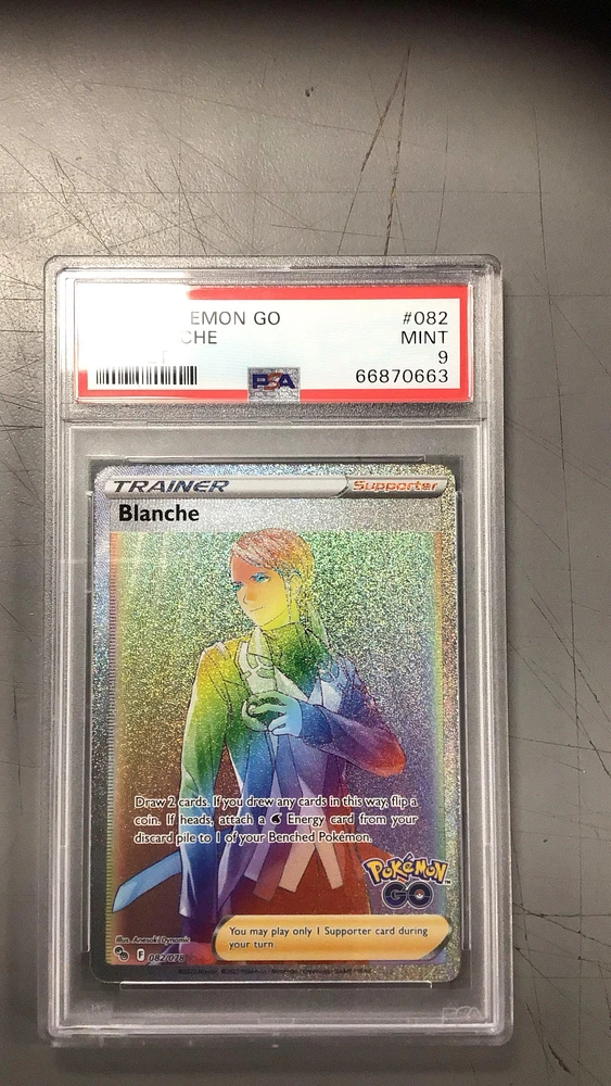 2022 Pokemon Go 082 Full Art/blanche Secret PSA 9