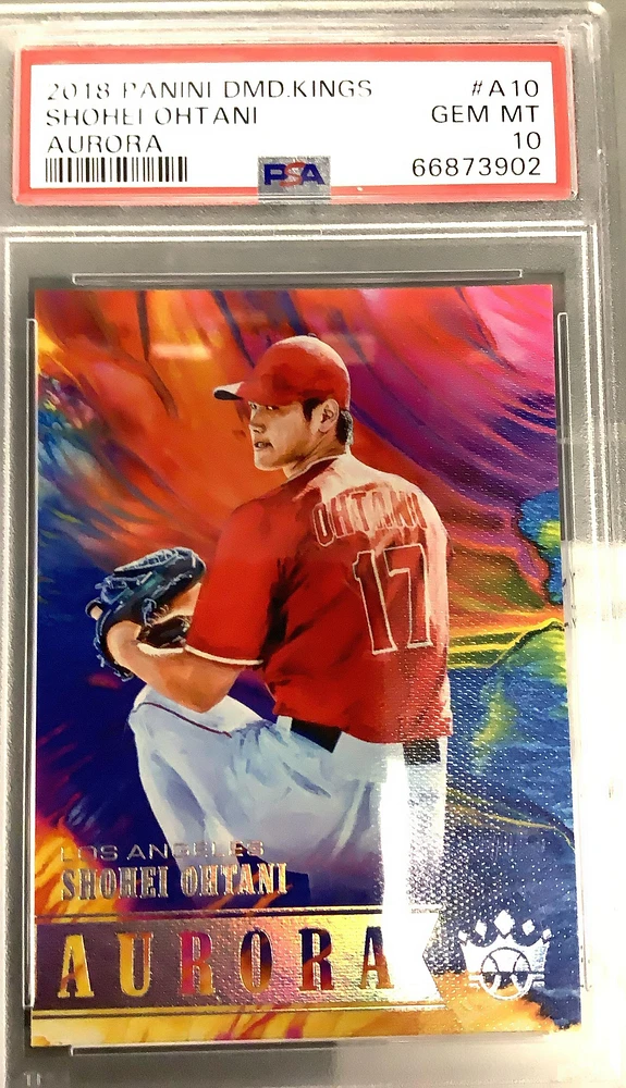 2018 Panini Diamond Kings Aurora A10 Shohei Ohtani PSA 10