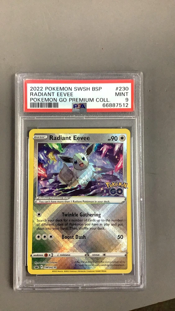 2022 Pokemon Swsh Black Star Promo 230 Radiant Eevee PSA