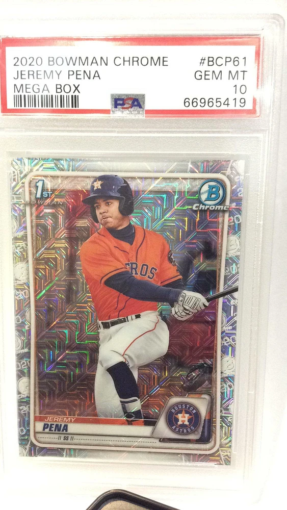 2020 Bowman Chrome Mega Box Bcp61 Jeremy Pena PSA 10
