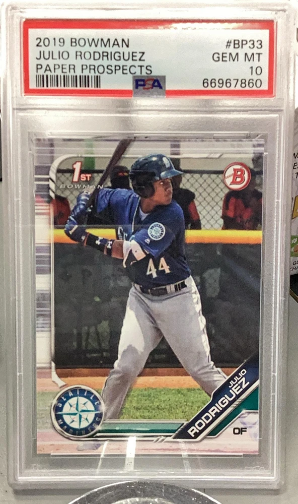 2019 Bowman Paper Prospects Bp33 Julio Rodriguez PSA 10