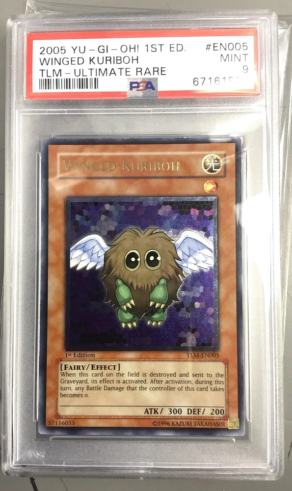 2005 Yu-gi-oh! Tlm-the Lost Millennium En005 Winged Kuriboh 1st Edition-ultimate Rare PSA 9
