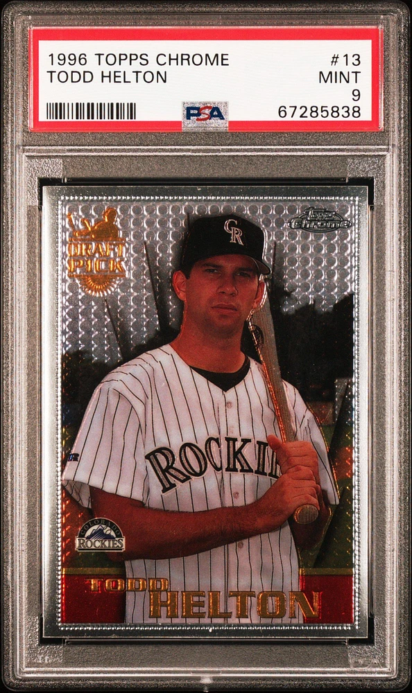 1996 Topps Chrome 13 Todd Helton PSA 9