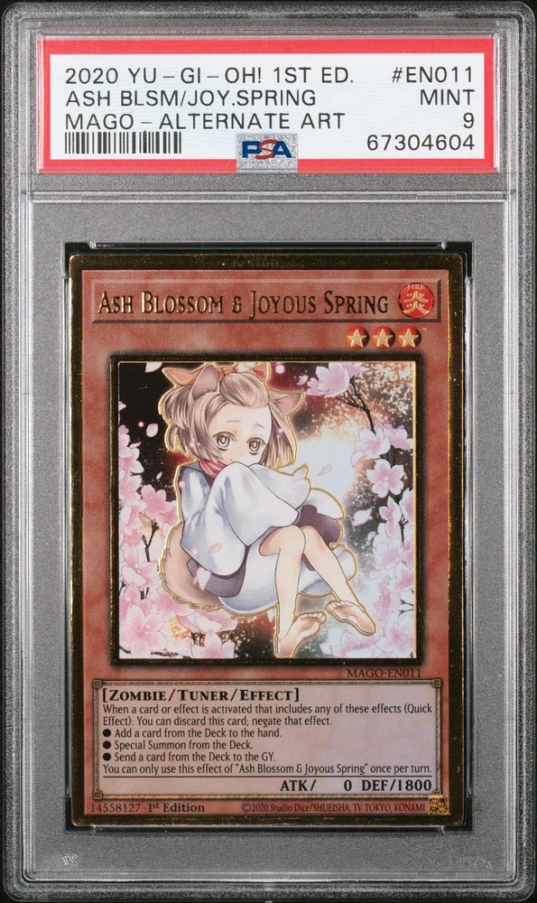 2020 Yu-gi-oh! Maximum Gold En011 Ash Blssm/jys.spring PSA 9