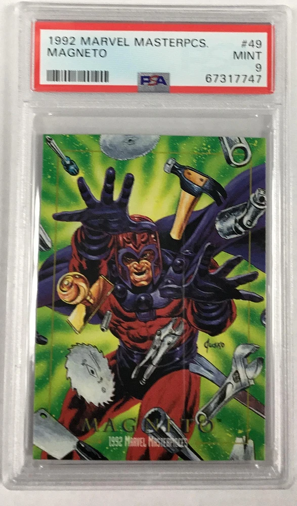 1992 Marvel Masterpieces 49 Magneto PSA 9