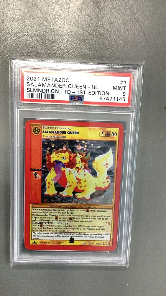 2021 Metazoo Salamander Queen Tribal Theme Deck 1 Salamander Queen-holo 1st Edition PSA 9