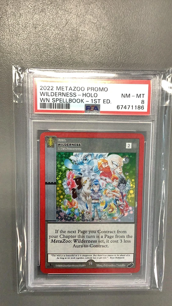 2022 Metazoo Promo Wilderness-holo Wilderness Spellbook-1st Edition PSA