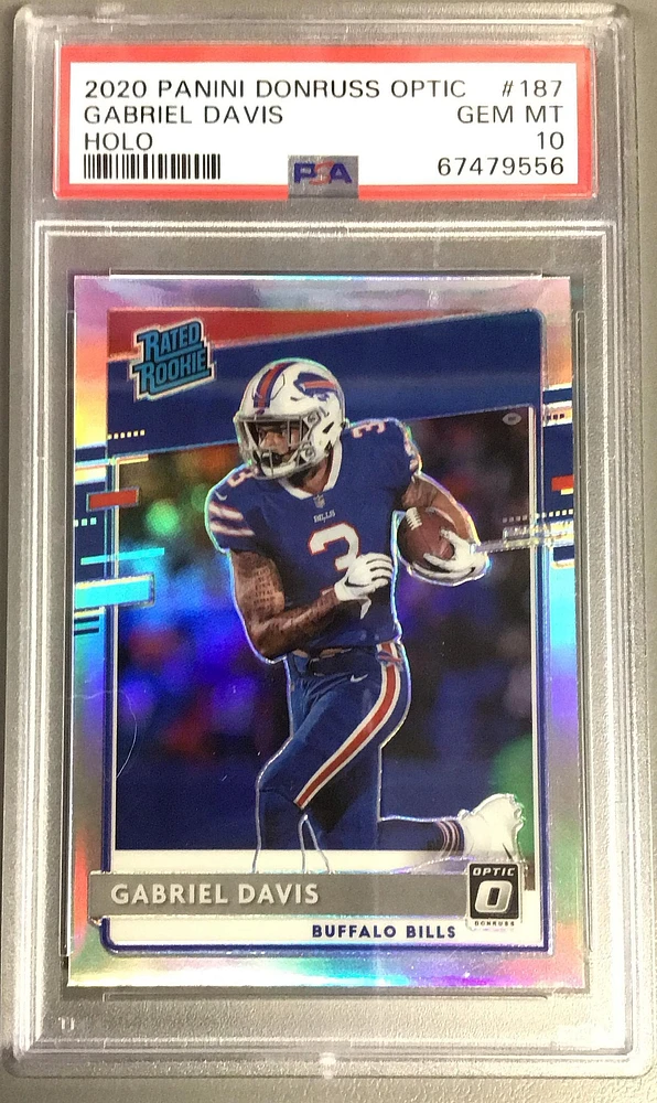 2020 Panini Donruss Optic 187 Gabriel Davis Holo PSA 10